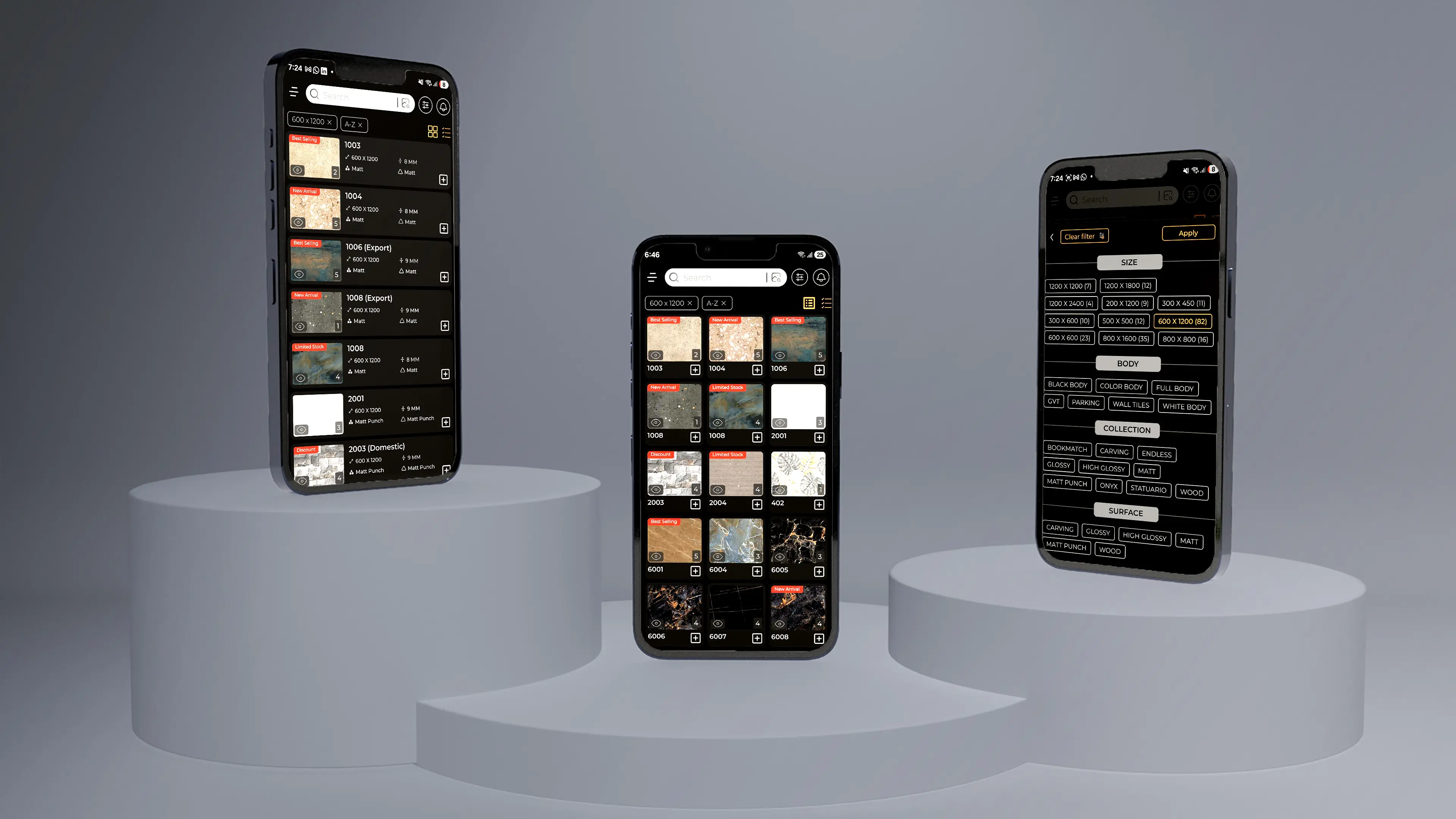 AI powered tile catalogue platform feature overview