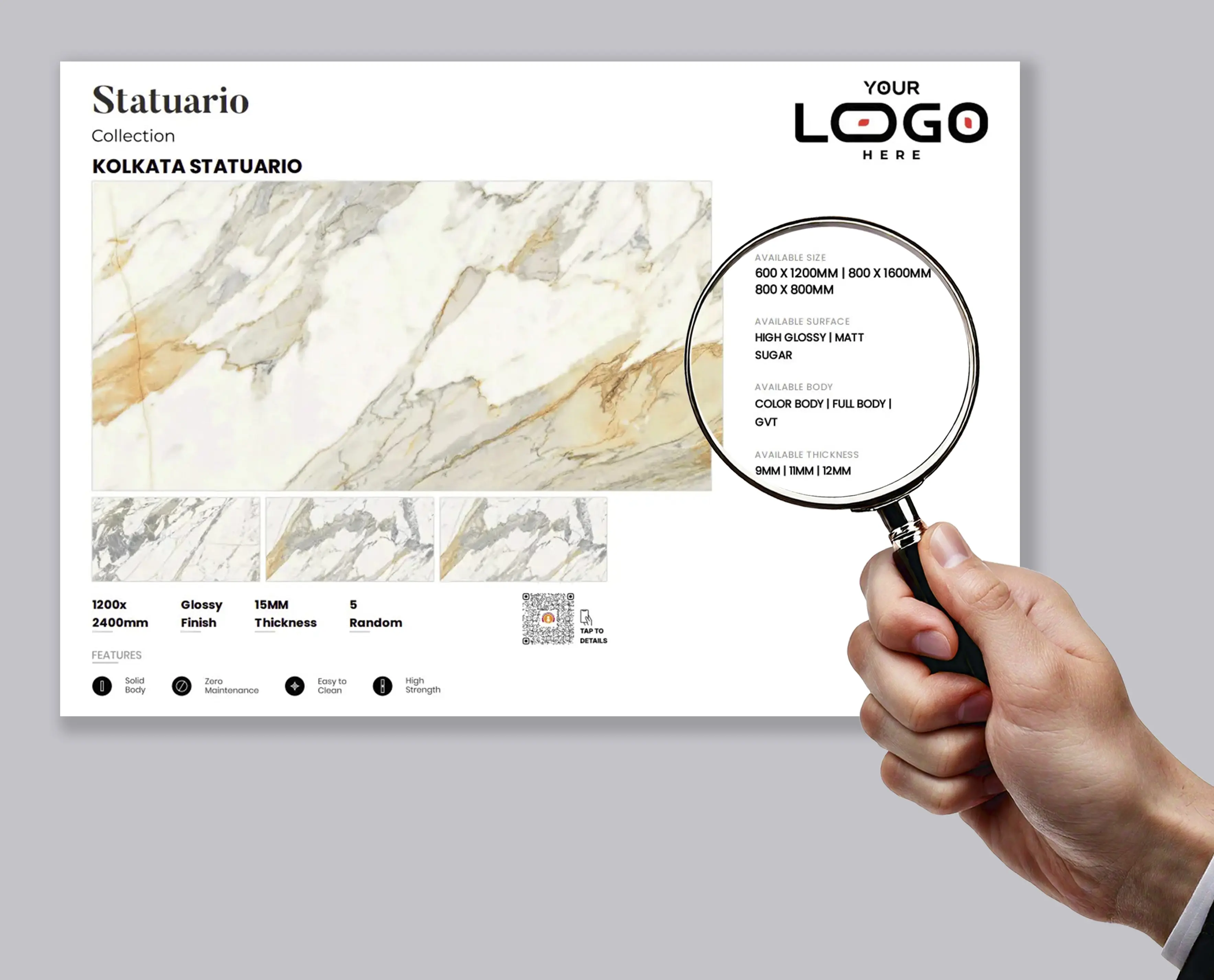 Comprehensive tile technical specifications in integrated PDF catalogue