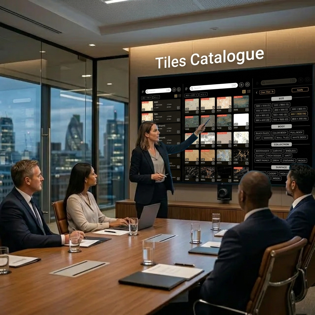 Regional marketing and localized tile brochures