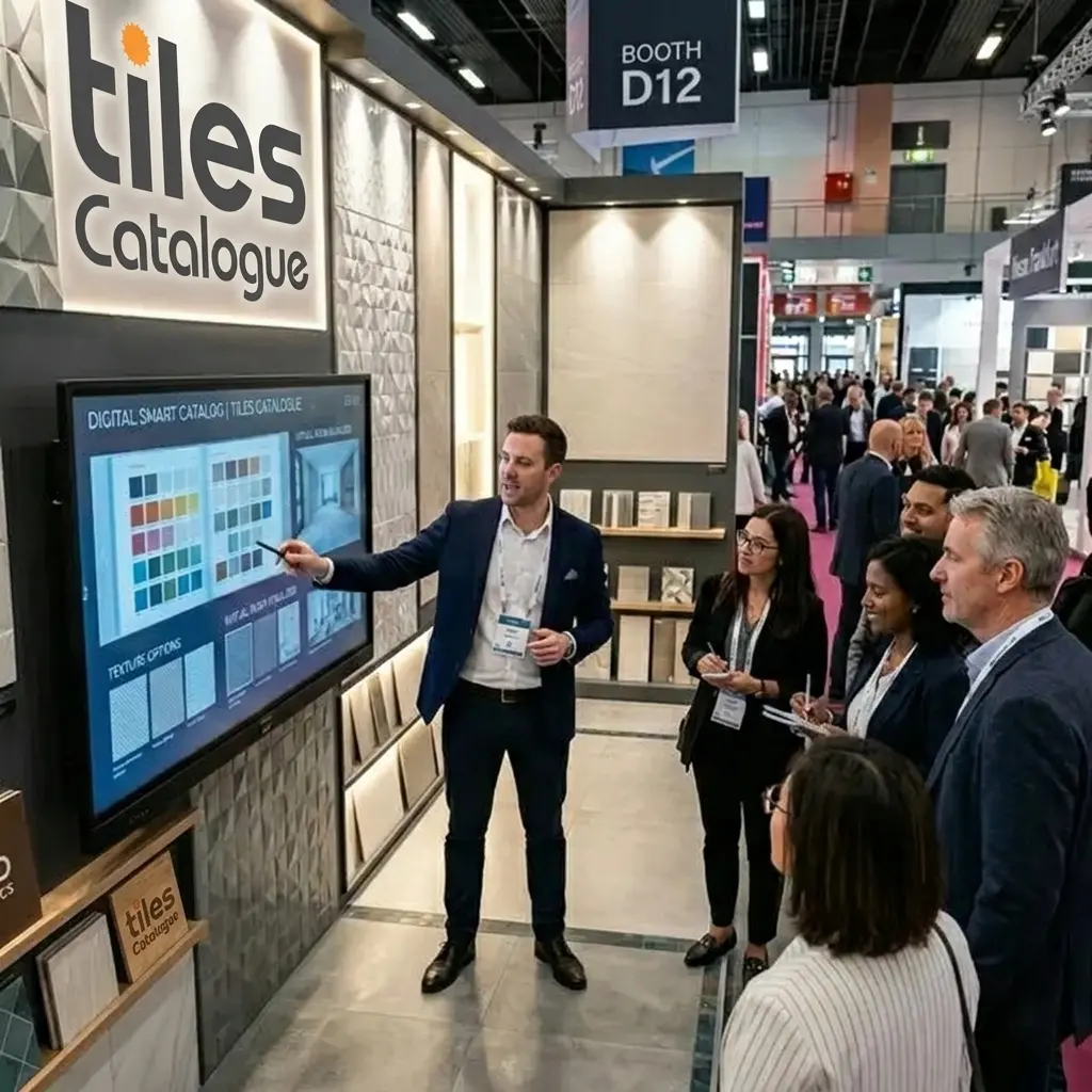Digital tile presentation for exhibitions and trade shows